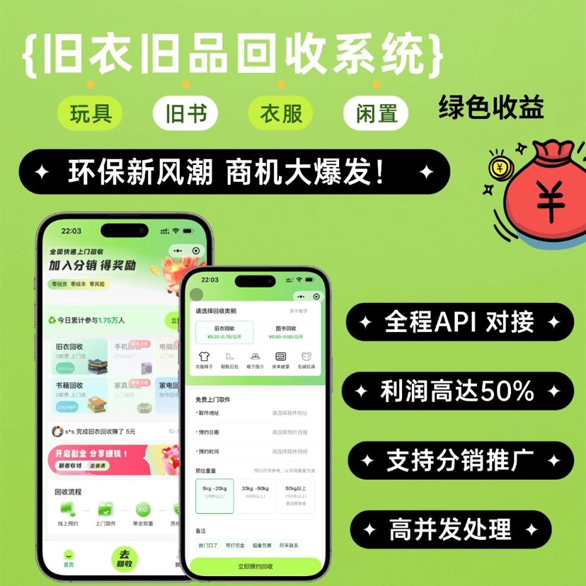 【网站源码】旧物回收系统源码 – go语言版