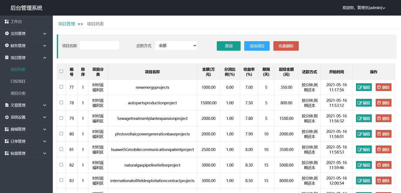 海外风力发电理财源码,投资资金盘源码,新能源项目源码,后台php,前端html全开源_资金盘源码